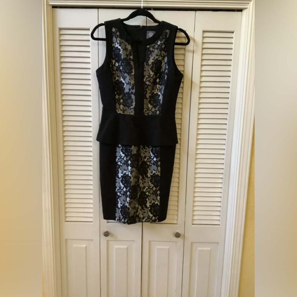 NWT Women’s Vince Camuto Black Lace Cocktail Dress